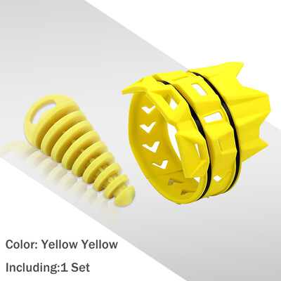 Motorkerékpár hangtompító kerek Moto kipufogó kipufogó védőburkolat Kipufogócső dugó készlet KTM Yamaha Husqvarna Dirt Pit Bike-hoz