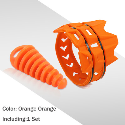 Motorkerékpár hangtompító kerek Moto kipufogó kipufogó védőburkolat Kipufogócső dugó készlet KTM Yamaha Husqvarna Dirt Pit Bike-hoz