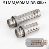 51mm 60mm Universal DB Killer Catalizator Slip On Motocicletă Amortizor de zgomot Sunet de evacuare Moto Escape Toba de eșapament