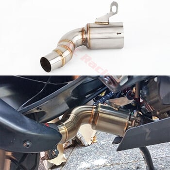 За KTM RC DUKE 125 250 390 ADV Advanture 2020 2021 2022 Ауспух 45 mm Средна връзка Cut-Cat Катализатор Elbow Down Pipe Tube колектор