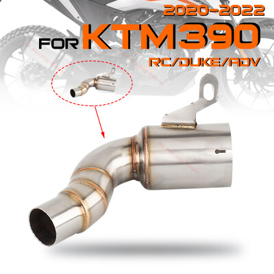 За KTM RC DUKE 125 250 390 ADV Advanture 2020 2021 2022 Ауспух 45 mm Средна връзка Cut-Cat Катализатор Elbow Down Pipe Tube колектор