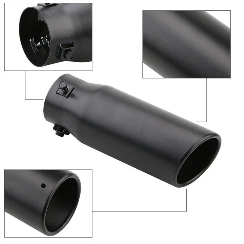 Automobilio bendrojo didelio skersmens išmetimo vamzdis modifikuotas duslintuvas naujas pailgintas įstrižainės dengimas nerūdijančio plieno galinis dujų gaubtas