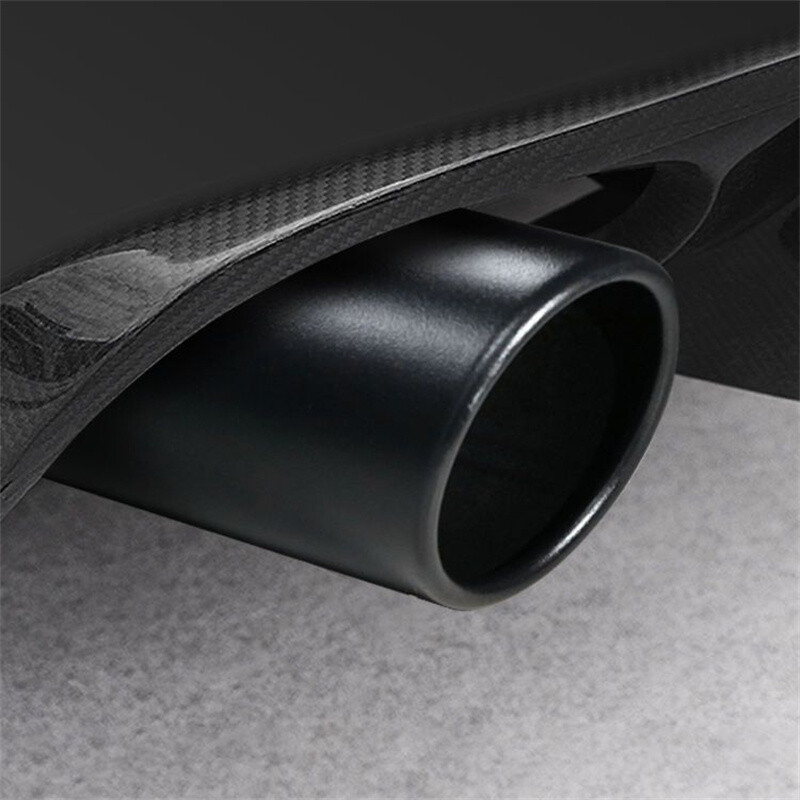 Automobilio bendrojo didelio skersmens išmetimo vamzdis modifikuotas duslintuvas naujas pailgintas įstrižainės dengimas nerūdijančio plieno galinis dujų gaubtas