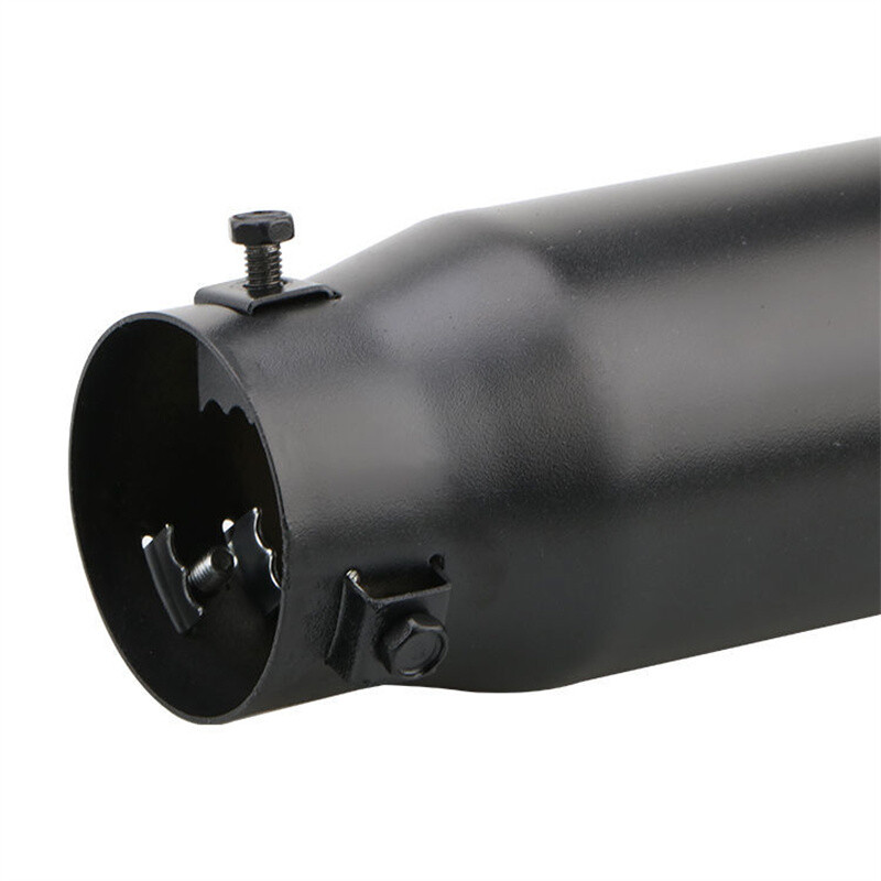 Automobilio bendrojo didelio skersmens išmetimo vamzdis modifikuotas duslintuvas naujas pailgintas įstrižainės dengimas nerūdijančio plieno galinis dujų gaubtas
