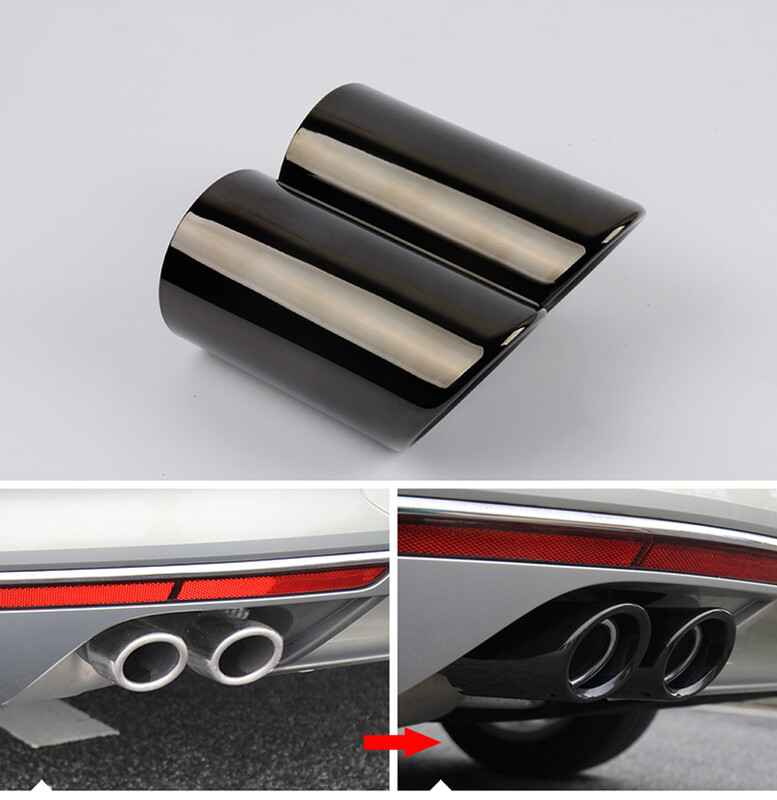 AQTQAQ 2 komada poklopac cijevi prigušivača za Audi A1 A3 A4 TT Auto oprema za VW Volkswagen PASSAT TIGUAN