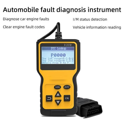 1 PC V310 auto veadiagnostika instrument OBD 2 diagnostikatööriist Elm327 dekoodri mootori rike andmevoo lugemiskaart