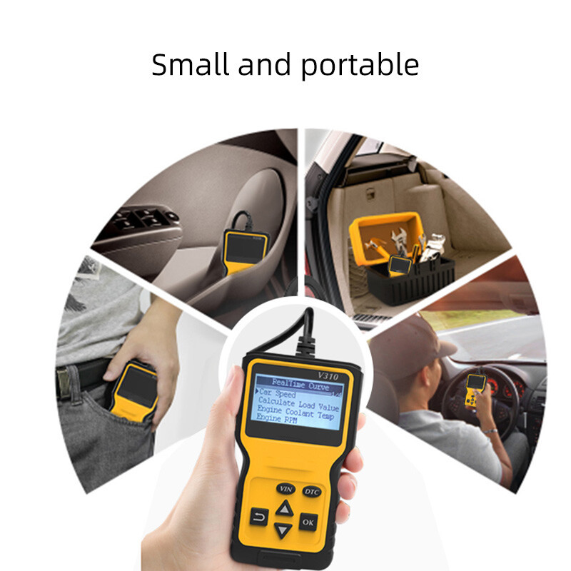 1 PC V310 automobilių gedimų diagnostikos prietaisas OBD 2 diagnostikos įrankis Elm327 dekoderio variklio gedimo duomenų srauto skaitymo kortelė