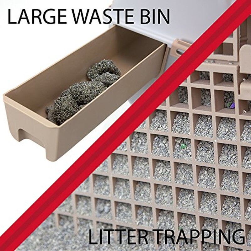 Lolojumdzīvnieku kaķu pakaišu kaste, pusautomātiska ātra tīrīšana Luksusa kaķu tualete iekštelpu kaķu smilšu kaste Kaķu tualetes paliktnis ar novelkamu vāku kaķu gultas pannas