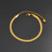 Anniyo 1vnt 21cm kulkšnys arba 16cm apyrankės moterims, nerūdijančio plieno papuošalai #000559