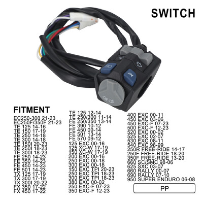 Motociklo priekinių žibintų signalo užgesimo jungiklis skirtas KTM HUSQVARNA GAS GAS EC250-300 EC250F/350F 21-23 TE 125 14-16 TE 150 17-19 TE 250 EXC