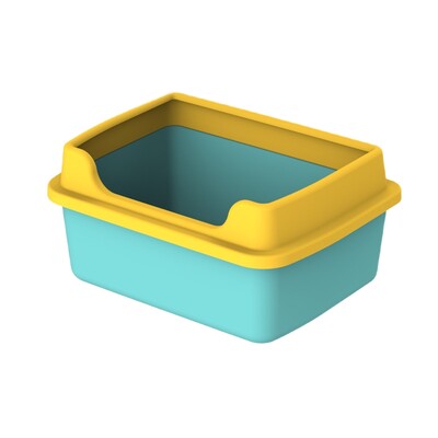 Kačių kraiko dėžutė kačių tualetas didelės talpos apsaugos nuo purslų naminių gyvūnėlių smėlio dėžė kačiuko padėklas Lovalynė Pet Cat WC valymo vonios praustuvo reikmenys