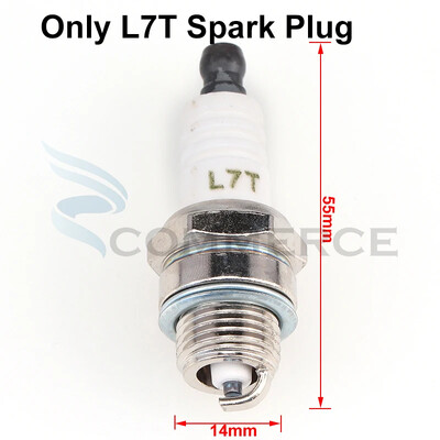 Sarkana/melna aizdedzes spole ar L7T aizdedzes sveci 43cc 47cc 49cc Mini Quad Pocket Dirt Bike ATV 2-taktu dzinēja piederumi