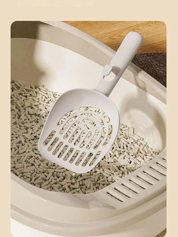 Kačių kraiko dėžutė papildomai, pusiau uždara dinozaurinė, didelio dydžio nuimama plaunama apsauga nuo purslų. Patogus sprendimas didelėms katėms