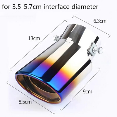 1 bucăți universale pentru mașină de evacuare auto vârf toba de eșapament țeavă din oțel inoxidabil ornamente cromate modificate mașină spate coadă gât garnitură accesorii