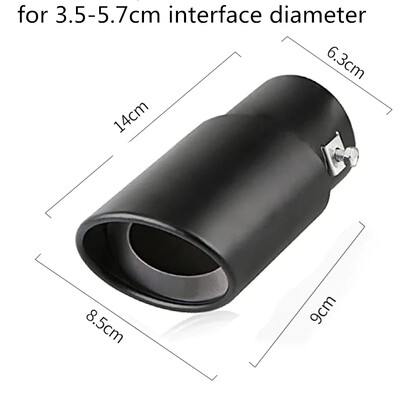 1 bucăți universale pentru mașină de evacuare auto vârf toba de eșapament țeavă din oțel inoxidabil ornamente cromate modificate mașină spate coadă gât garnitură accesorii