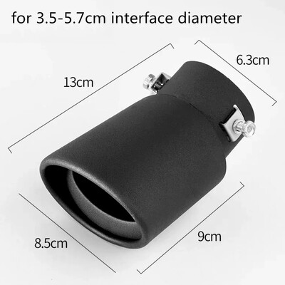 1 bucăți universale pentru mașină de evacuare auto vârf toba de eșapament țeavă din oțel inoxidabil ornamente cromate modificate mașină spate coadă gât garnitură accesorii