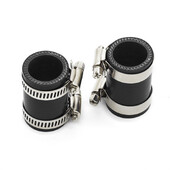 Yamaha Banshee išmetimo vamzdžio spaustukai juodi tinka visiems metams gamyklos Toomey FMF PC