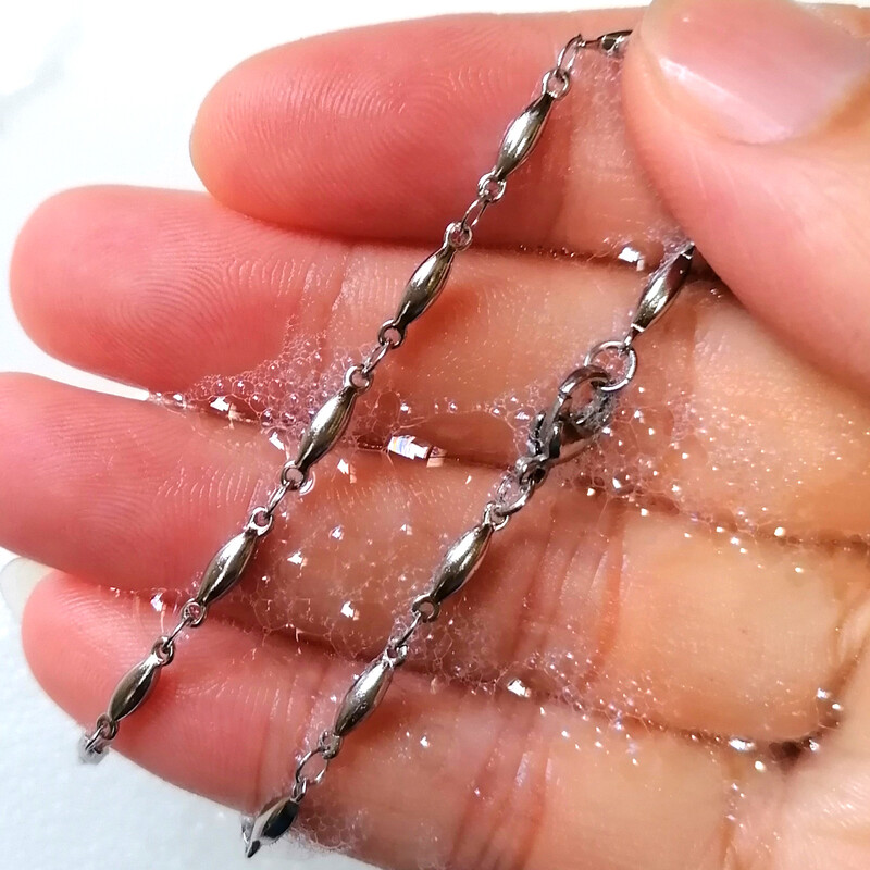 18K paauksuotas nerūdijančio plieno kojos sandalai basomis kojomis moteriški papuošalai ant kulkšnies 23–28 cm Angelai, ašarų lašeliai, 9–11 colių, atsparūs vandeniui