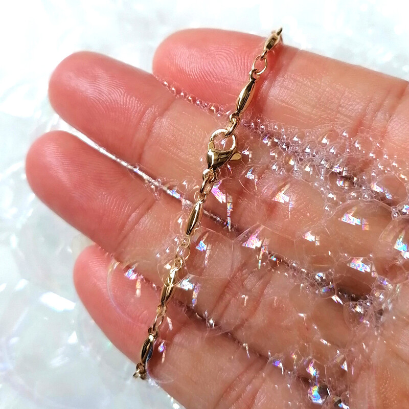 18K paauksuotas nerūdijančio plieno kojos sandalai basomis kojomis moteriški papuošalai ant kulkšnies 23–28 cm Angelai, ašarų lašeliai, 9–11 colių, atsparūs vandeniui