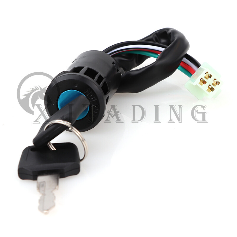 Universāls 4 kontaktu vadu aizdedzes atslēgas slēdzis priekš 50cc 70cc 90cc 110cc 125cc ATV Kart Quad Bike TAOTAO Sunl Roketa Kazuma