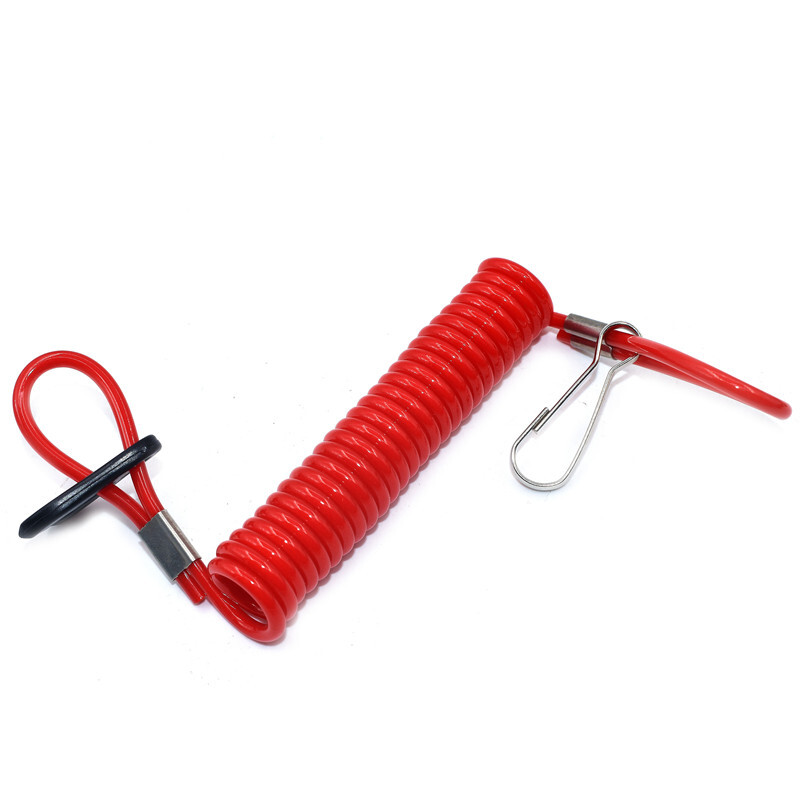 Variklio avarinio stabdymo jungiklis uždarytas saugos mygtukas, skirtas 2 taktų kišeniniam mini keturračiui keturračiui, skirtas pakabinamam varikliui