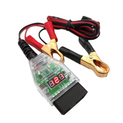 Autotööstuse energiasäästja Autotööstuse OBD-mälusäästja kaabel digitaalse ekraaniga auto aku vahetamise tööriista abimees reisimiseks