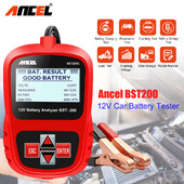 ANCEL BST200 akumuliatoriaus testeris 12V 100 -1100CCA automobilių akumuliatoriaus apkrovos testeris Automobilių akumuliatorių analizatorius, skirtas dyzelinėms benzininėms transporto priemonėms