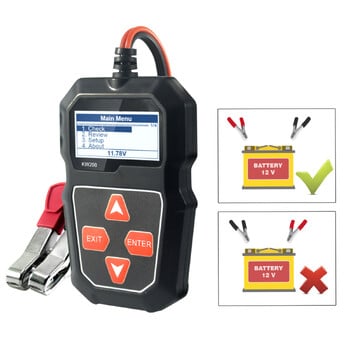 KONNWEI KW208 12V тестер за натоварване на автомобилна батерия Професионален анализатор на автомобилен алтернатор Тест за напрежение на формата на вълната за кола/лодка/мото