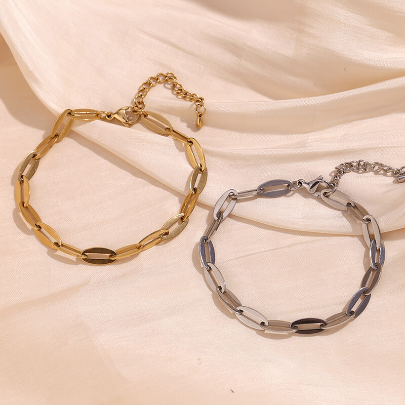 MamacitaSlay Minimalist lūpu ķēde potītes modernas sieviešu nerūsējošā tērauda rotaslietas Vacation Beach ūdensizturīgi vasaras aksesuāri