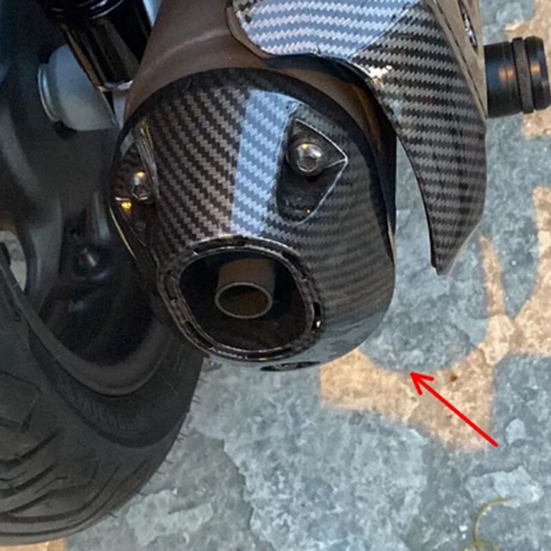 Motociklo išmetimo vamzdžio dangčio apsauginis dangtelis, skirtas Honda PCX 160 2021-2022 galinio duslintuvo išmetimo vamzdžio dangtelio anglies pluoštas