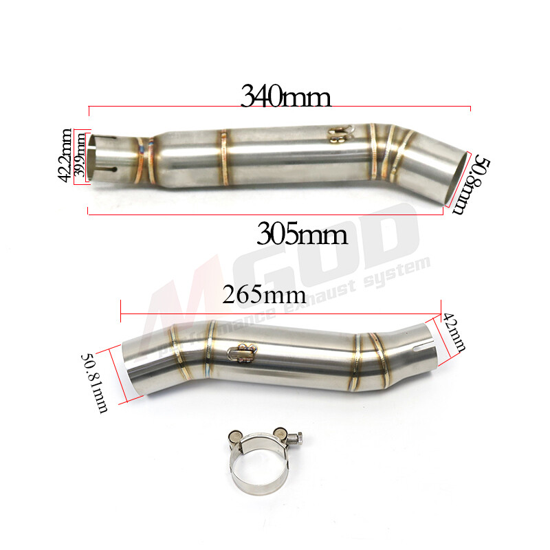 Pre motocyklový výfuk Honda CBR300 CB CBR 300 R, upravený stredový tlmič výfuku, rúrka pre motocykel, nasúvací tlmič výfuku, motokros