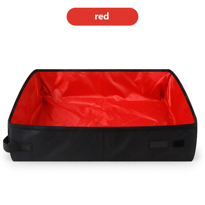 Sulankstoma kačių kraiko dėžutė Nešiojama vandeniui atspari lauko kelionių naminių gyvūnėlių kraiko dėžutė šunų tualeto padėklas Sulankstomas kačių kraiko vazonėlis naminiams gyvūnėliams