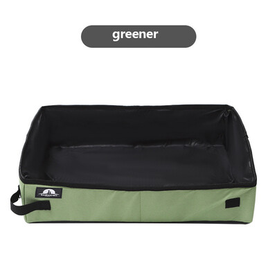 Sulankstoma kačių kraiko dėžutė Nešiojama vandeniui atspari lauko kelionių naminių gyvūnėlių kraiko dėžutė šunų tualeto padėklas Sulankstomas kačių kraiko vazonėlis naminiams gyvūnėliams