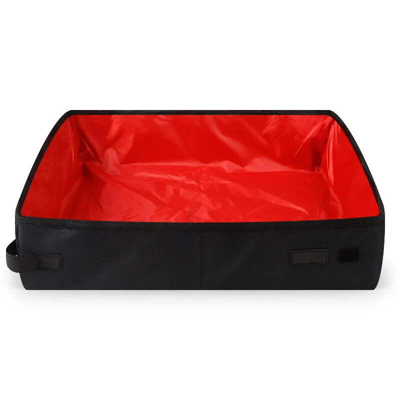 Sulankstoma kačių kraiko dėžutė Nešiojama vandeniui atspari lauko kelionių naminių gyvūnėlių kraiko dėžutė šunų tualeto padėklas Sulankstomas kačių kraiko vazonėlis naminiams gyvūnėliams