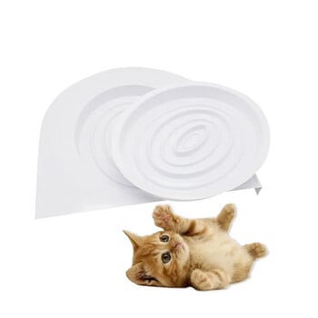 Plastic Cat Toilet Training Kit Reusable Puppy Cat Litter Mat Cat Toilet Trainer Toilet Pets Cleaning Cats Training Product