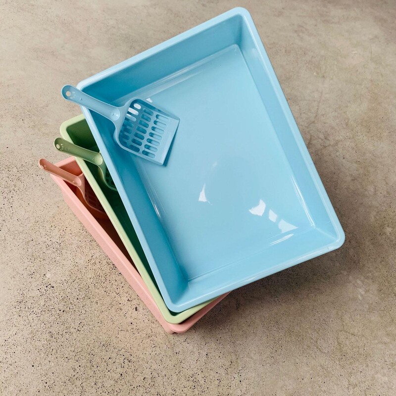 Κουτί απορριμάτων γατών Αντικολλητικός δίσκος απορριμμάτων κατοικίδιων με πετσέτα για κουτάβι