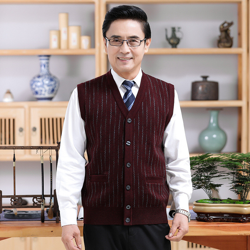 Jauna rudens un ziemas jaka bez piedurknēm V veida kakla izgriezuma jaciņa ar žakarda apakšu, ikdienas jaka bez gludekļa