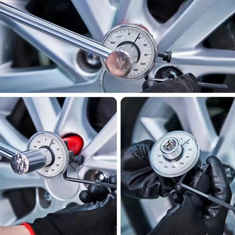 Autó nyomatékkulcs nyomatékmérő tárcsa Garázs fokban kalibrálva Automatikus nyomatékmérő javítószerszám