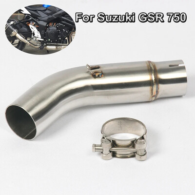 Motorkerékpár középső összekötő cső csúszó kipufogórendszer szakasz csatlakozó adapter Suzuki GSR750 GSR 750 2015-2022 motoralkatrészekhez