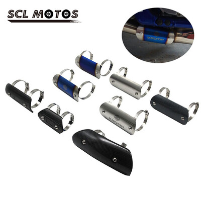 SCL MOTOS universālā motocikla izplūdes vidējā vidējā savienojuma caurules aizsargs karstā vairoga pārsegs TMAX530 CB400 motocikla daļai