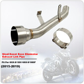 GSXS1000 GSXS1000F țeavă de legătură de evacuare Decat Race Eliminator din oțel inoxidabil potrivit pentru Suzuki GSX-S 1000 / F 2015-2019 2017 2018