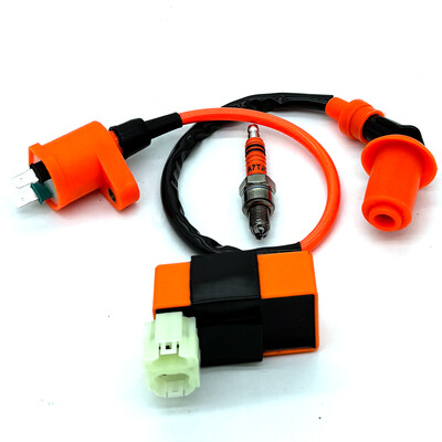 „Performance Racing“ 6 kontaktų kintamosios srovės CDI dėžutės uždegimo ritė A7TJC uždegimo žvakė, skirta GY6 50 80 110 125 150 cc mopedo motorolerio ATV Go Kart