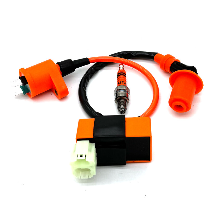 „Performance Racing“ 6 kontaktų kintamosios srovės CDI dėžutės uždegimo ritė A7TJC uždegimo žvakė, skirta GY6 50 80 110 125 150 cc mopedo motorolerio ATV Go Kart