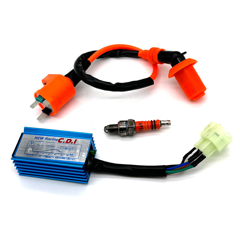 „Performance Racing“ 6 kontaktų kintamosios srovės CDI dėžutės uždegimo ritė A7TJC uždegimo žvakė, skirta GY6 50 80 110 125 150 cc mopedo motorolerio ATV Go Kart