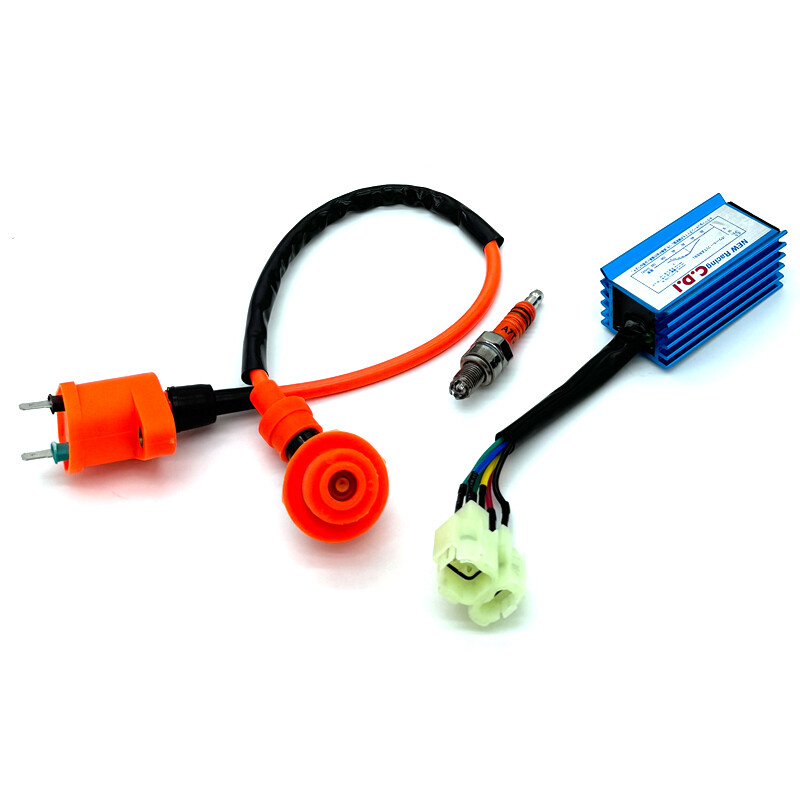 „Performance Racing“ 6 kontaktų kintamosios srovės CDI dėžutės uždegimo ritė A7TJC uždegimo žvakė, skirta GY6 50 80 110 125 150 cc mopedo motorolerio ATV Go Kart