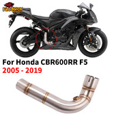 Slip On Honda Cbr600Rr F5 2005 - 2019 Motocikla izplūdes Motocross Escape Moto Modify Link Pipe Connect Oriģinālais trokšņa slāpētājs