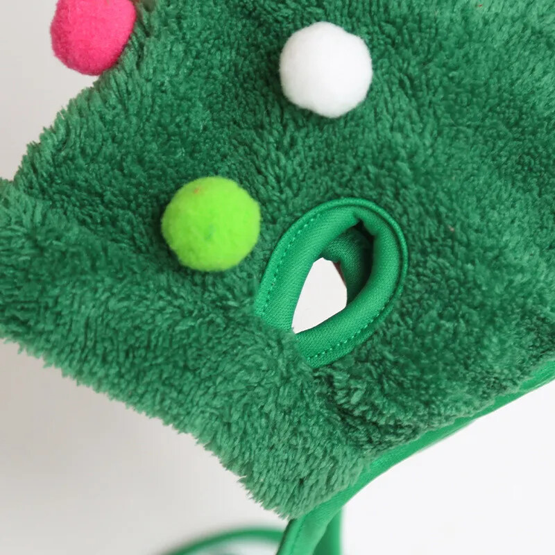 Jauka, pūkaina Ziemassvētku cepure suņiem un kaķiem, silta šalle, mīksta un ērta, mājdzīvnieku Ziemassvētku dāvana