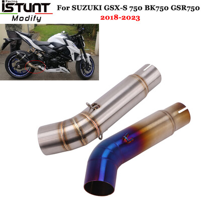 Mootorratta väljalaske summuti keskmise lüliga toru tagavarakatalüsaatori libisemine SUZUKI GSX750 GSX-S 750 BK750 gsxs750 GSR750 2023 jaoks