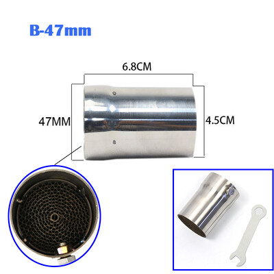 47MM 48MM 51-60MM Univerzális motorkerékpár kipufogócső katalizátor kivehető hangtompító DB Killer kipufogó hangtompító Módosítva