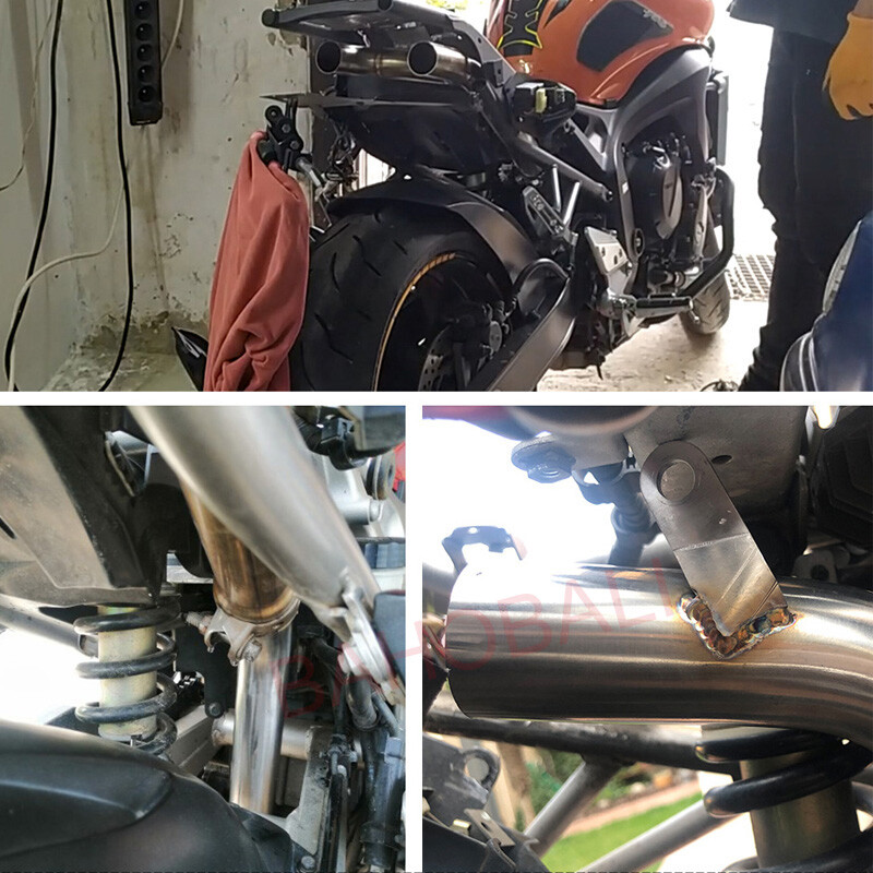 Evacuare FZ6 pentru Yamaha FZ6 FZ-6 FZ 6 /FAZER 2004-2011 Evacuare pentru motocicletă Tub de toba de eșapament modificat pentru țeavă de legătură mijlocie FZ6